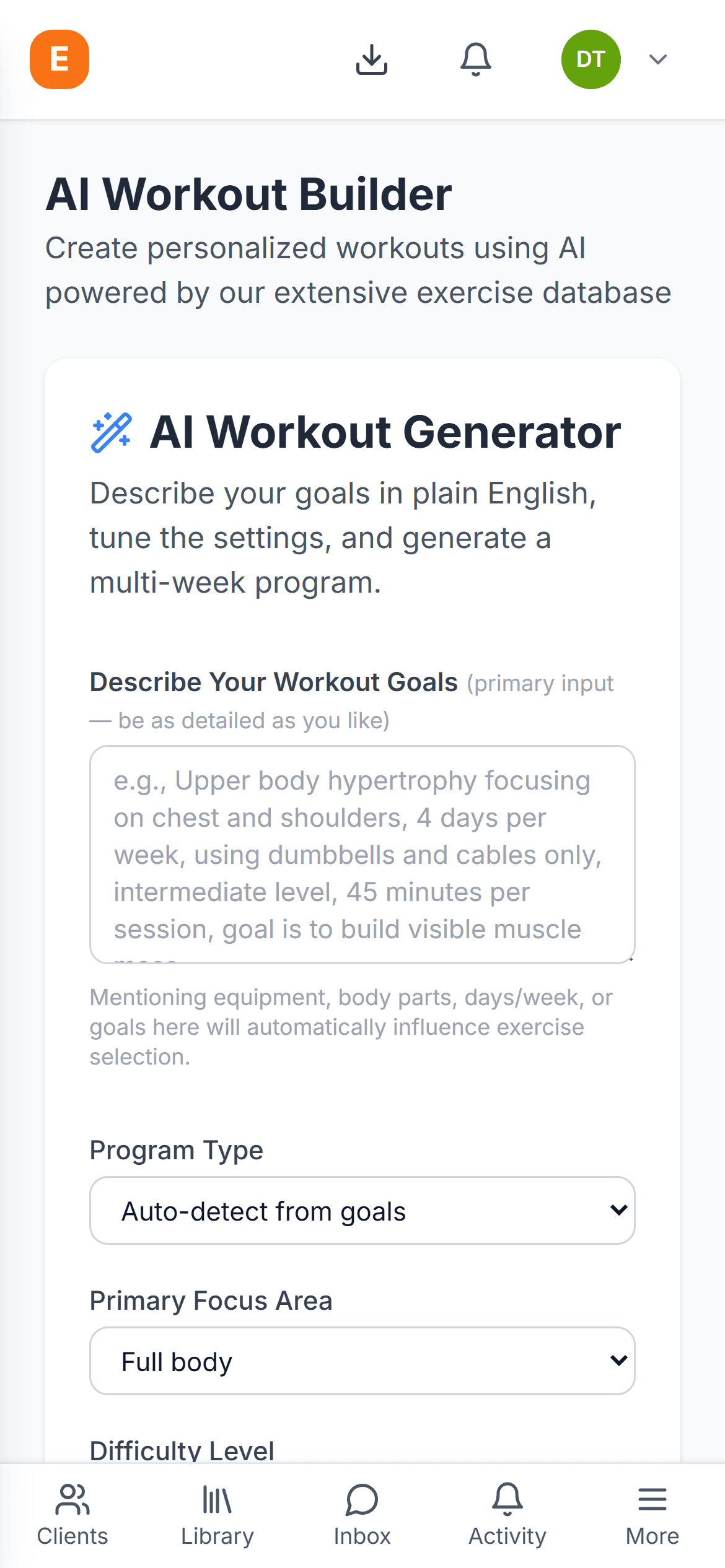 Build a program in seconds