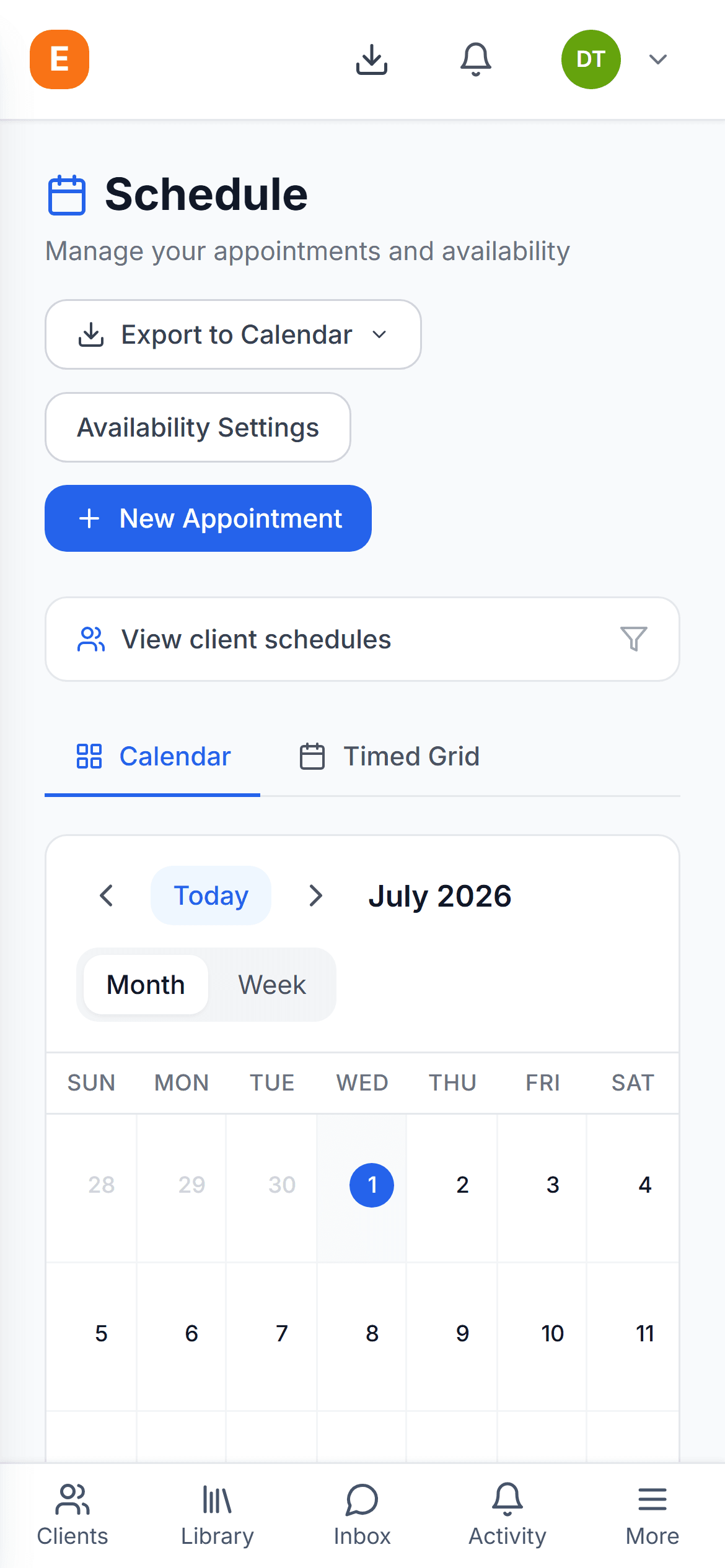 Schedule from anywhere