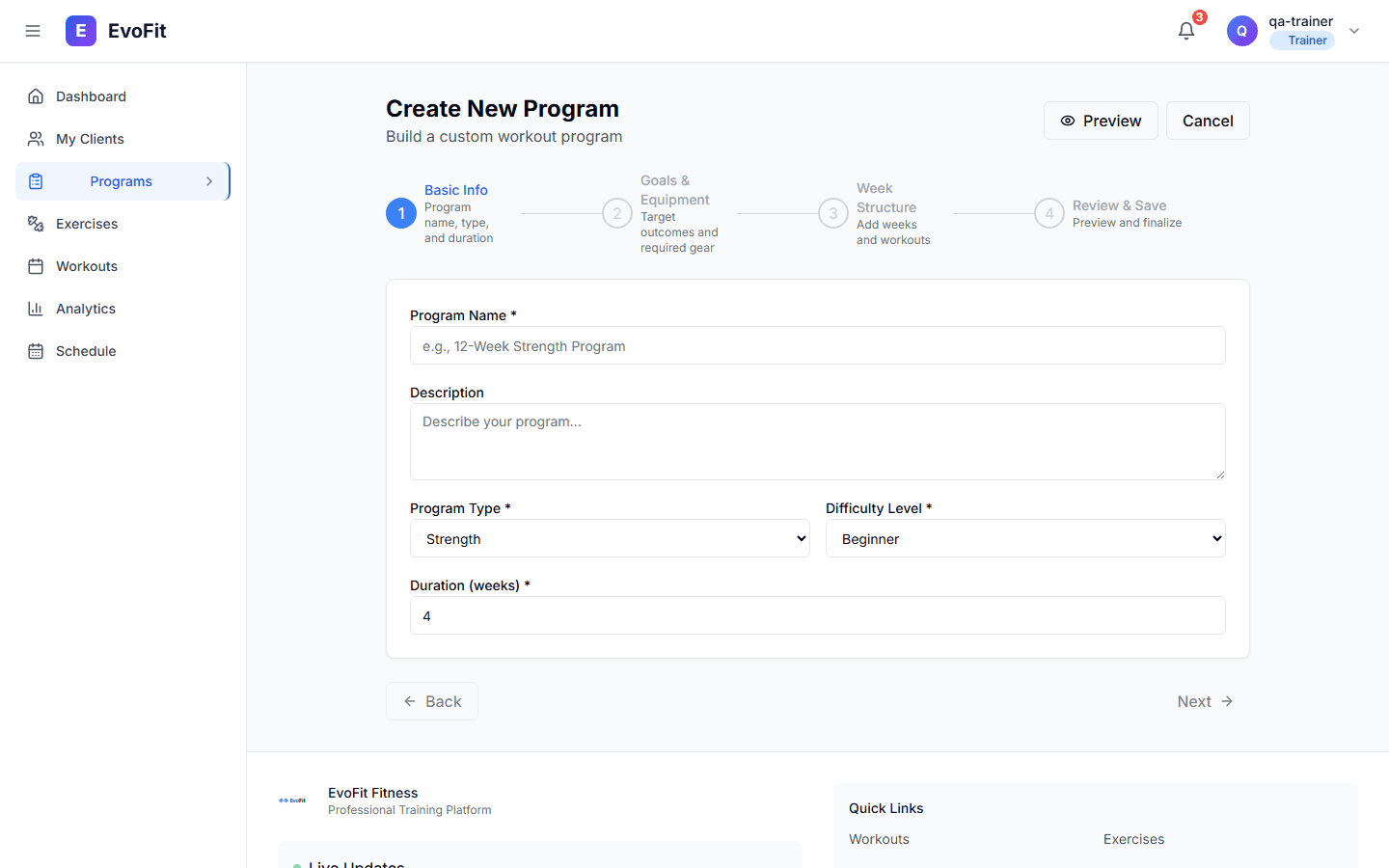 Program Builder